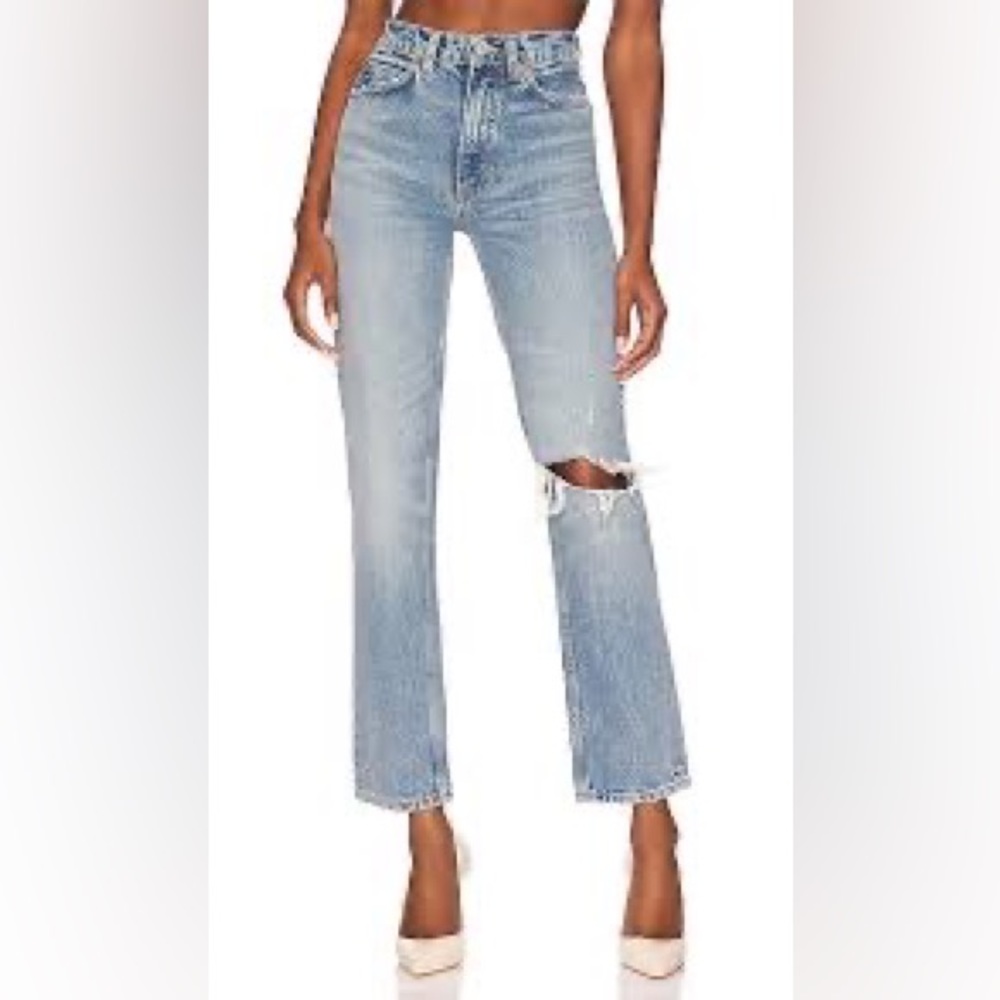 RE/DONE 70s Straight In Worn Med Raf Jeans